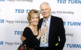 With Ted at his 70th birthday party