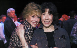 With Lily Tomlin at her Atlanta show.