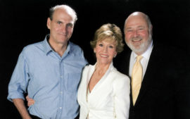 With James Taylor, Rob Reiner at a fundraising event in Santa Fe