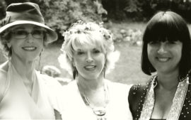 with Eve Ensler and Pat Mitchell