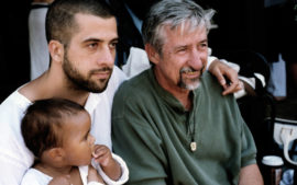My son Troy, his Father Tom Hayden and Toms son Liam